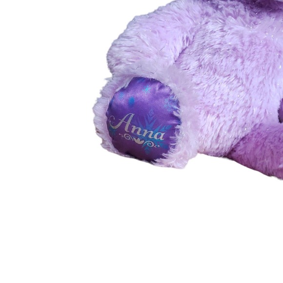 Build A Bear Workshop Disney Frozen Anna Plush 17" Purple Sparkle Bear - Picture 5 of 7